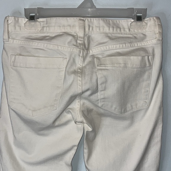 J. Crew Matchstick jean in white Sz 28 Low Rise Cotton Some Stretch - Picture 7 of 8